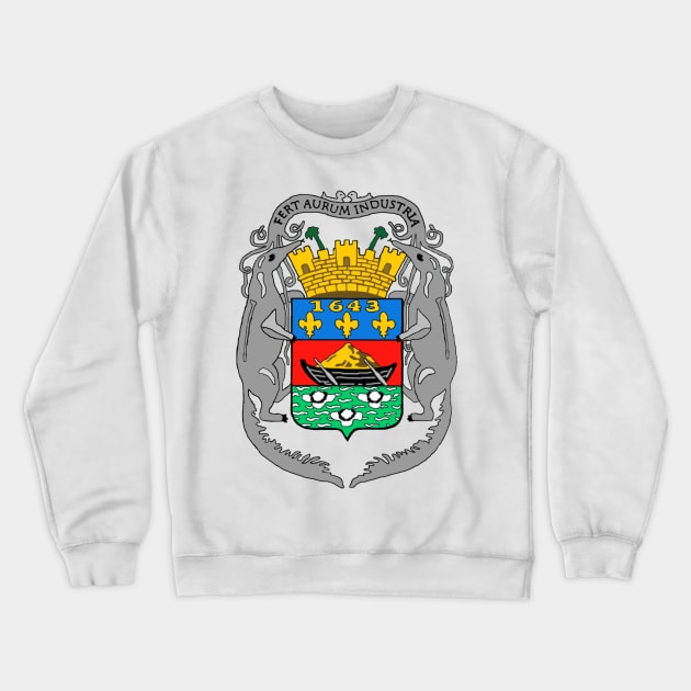 French Guyana SVG Crewneck Sweatshirt by Flags of the World